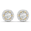 0.75 Carat Diamond Studs With Halo