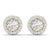 0.75 Carat Diamond Studs With Halo