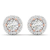 0.75 Carat Diamond Studs With Halo