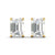 1 Carat Each Emerald Cut Diamond Earrings