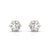 1 Carat Each Solitaire Studs Earrings
