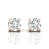 1 Carat Each Solitaire Studs