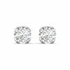 1 Carats Each Round Diamonds Studs