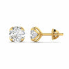 1 Carats Each Round Diamonds Studs