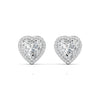 1.5 Carat Each Fancy Heart Shape Earrings