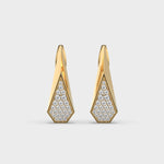 Astra Pave Diamond Drop Earrings