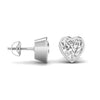 2 Carat Each Heart Shape Solitaire DiamondEarrings