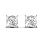 2 Carat Each Princess Shape BasketEarring