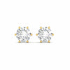 2 Carat Each Round Diamonds Studs