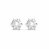 2 Carat Each Round Diamonds Studs