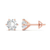2 Carat Each Round Diamonds Studs