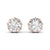 2 Carat Each Round Solitaire DiamondEarring