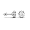 2 Carat Each Round Solitaire DiamondEarring