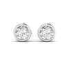 2 Carat Each Round Solitaire Diamond Studs