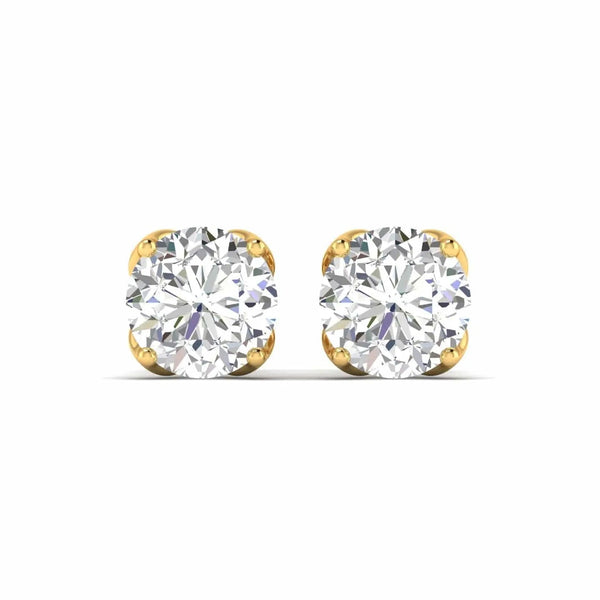 2.1 Carat Each Round Diamond Earring