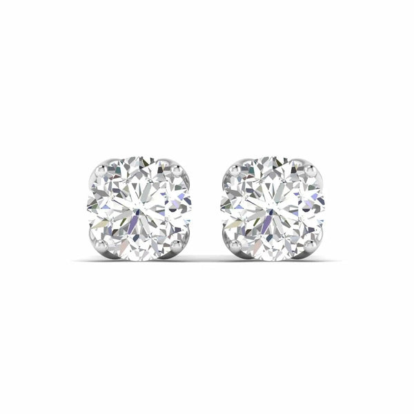 2.1 Carat Each Round Diamond Earring
