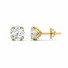 1 Carat Each Round Diamond Earrings