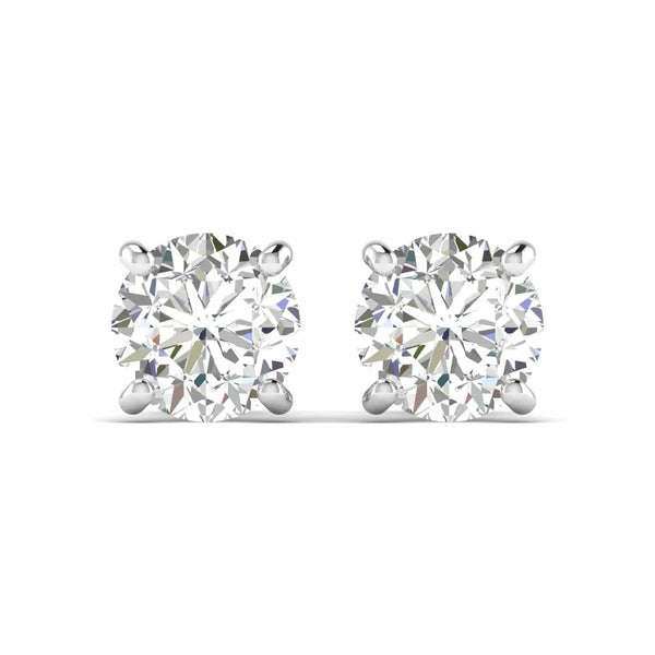 2.28 Carat Gold Diamond Earrings