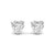 2.5 Carat Each Heart Shape Solitaire Diamond Studs