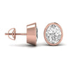 2.5 Carat Each Oval Solitaire Earrings