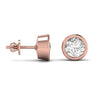 2.5 Carat Each Solitaire Diamond Earring