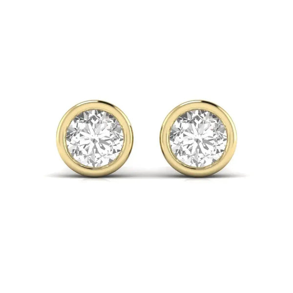 2.5 Carat Each Solitaire Diamond Earring