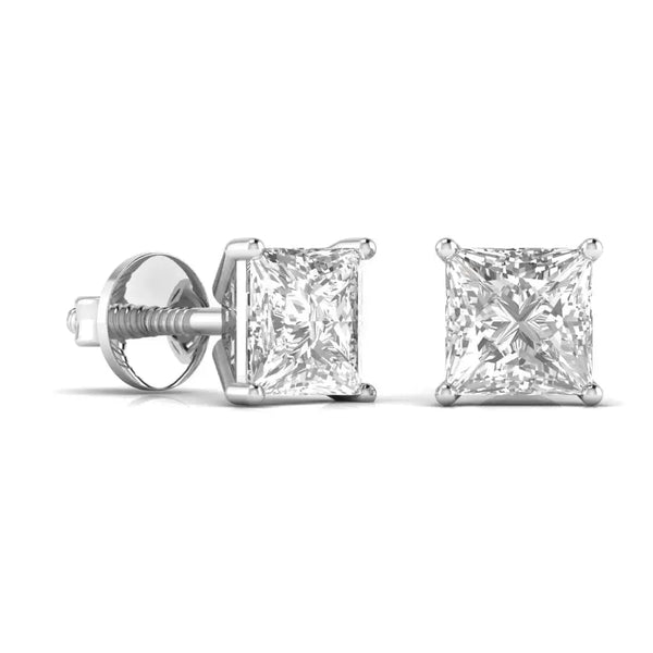 2.5 Carat Solitaire Diamond Earrings