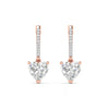 1 Carat Each Heart Delight Diamond Earrings