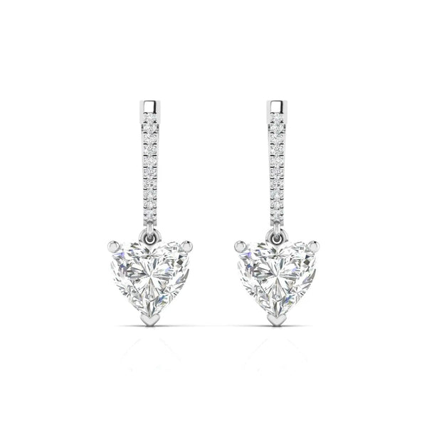 1 Carat Each Heart Delight Diamond Earrings