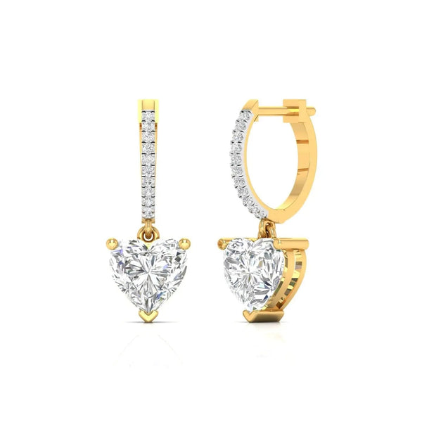 1 Carat Each Heart Delight Diamond Earrings