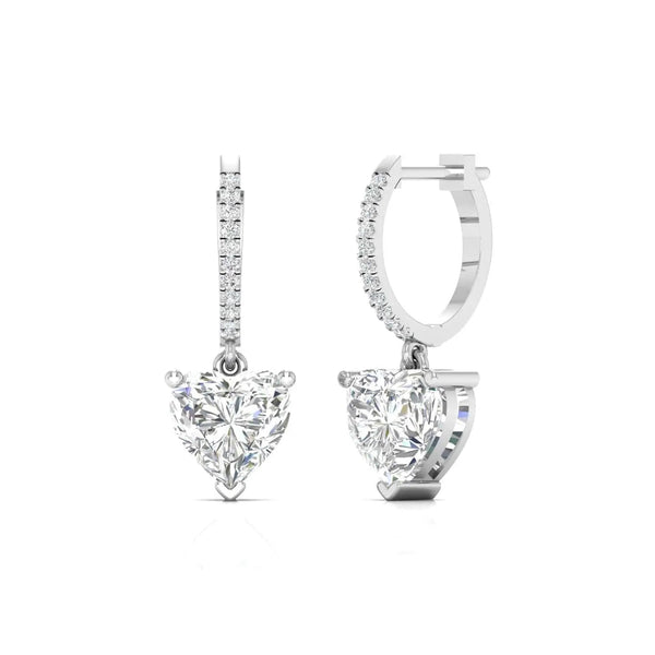 1 Carat Each Heart Delight Diamond Earrings