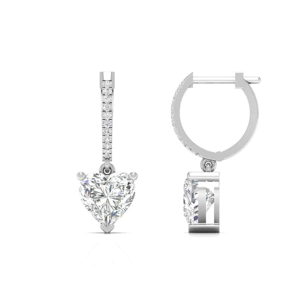1 Carat Each Heart Delight Diamond Earrings