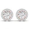 3.5 Carat Each Round Solitaire Diamonds Earring