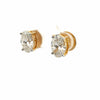 6 Carat Oval Diamond Earrings