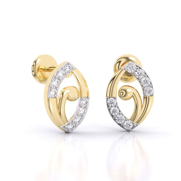 Allie Round Diamond Earrings