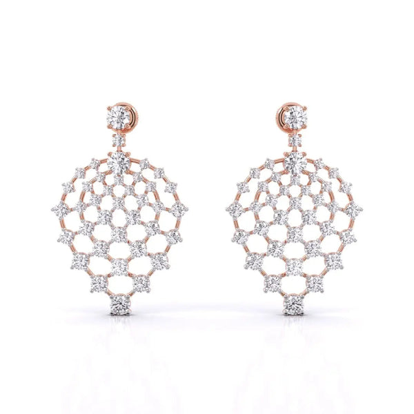 Artistic Classic Diamond Drops Earring