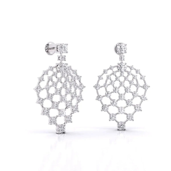 Artistic Classic Diamond Drops Earring