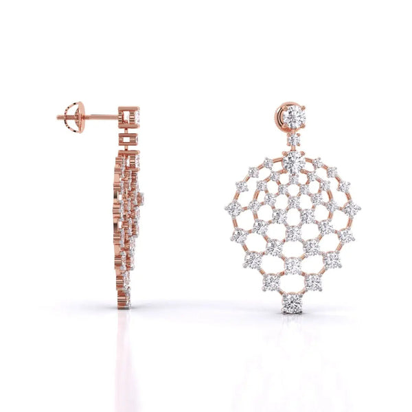 Artistic Classic Diamond Drops Earring