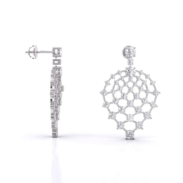 Artistic Classic Diamond Drops Earring
