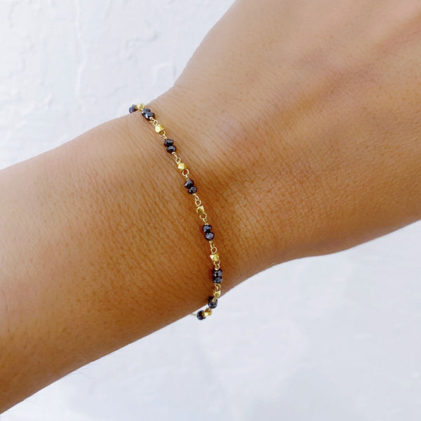 Leila Black Diamond Bracelet