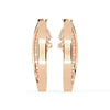 Baguette and Round Diamond Hoops