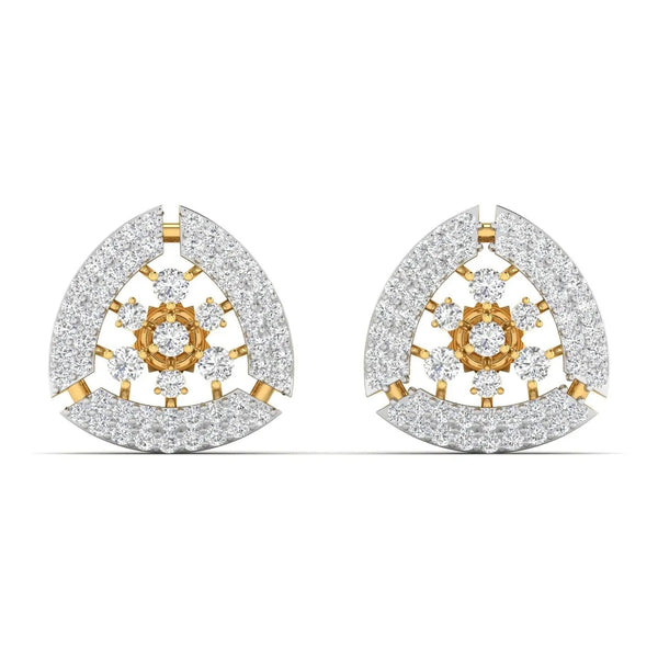 Brilliant Diamond Cluster Earrings