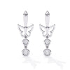 Butterfly Diamond Charm Earrings
