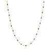 Leila Black Diamond Chain with Gold Cubes