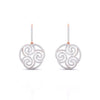 Cachemire Spiral Diamond Drop Earrings