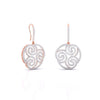 Cachemire Spiral Diamond Drop Earrings