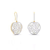 Cachemire Spiral Diamond Drop Earrings