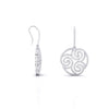 Cachemire Spiral Diamond Drop Earrings