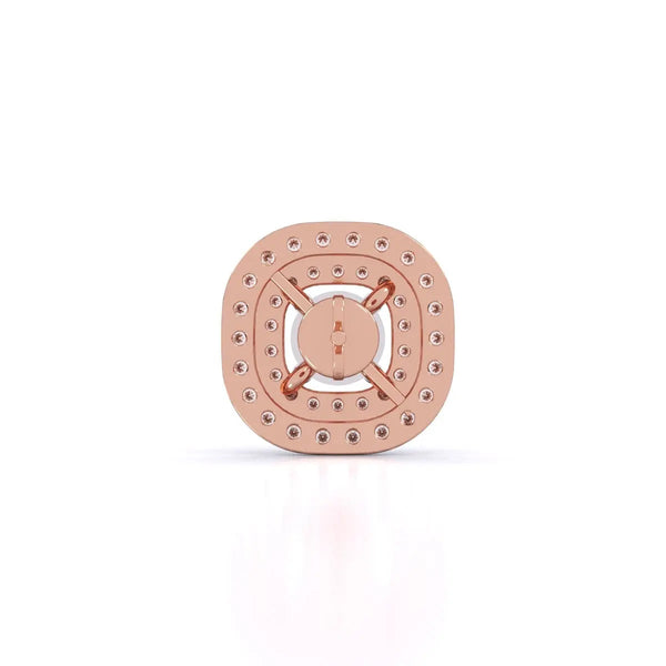 Centre 1 Carat Each Diamond Earrings