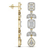 Chainlet Dangler Diamond Earrings